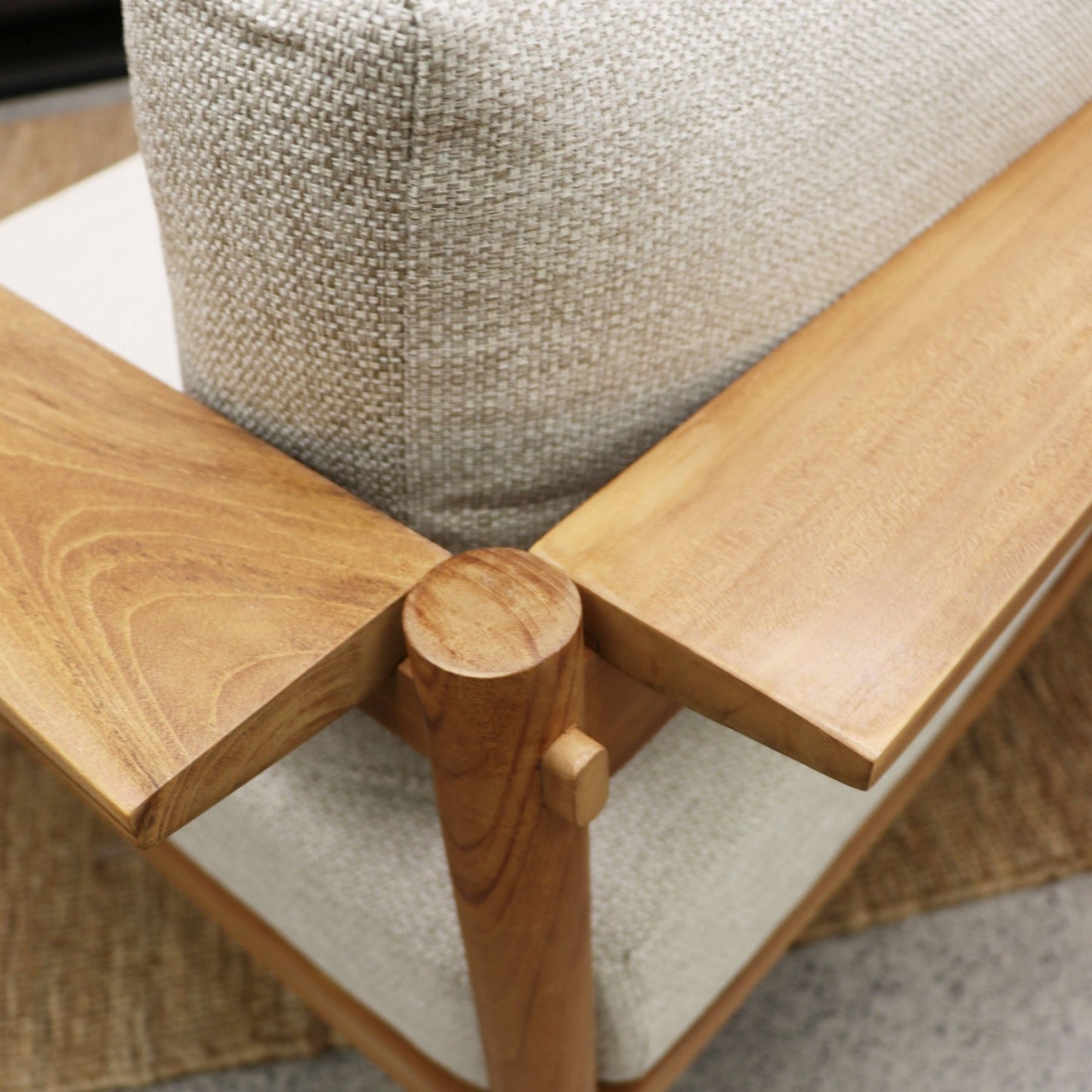 Moby Teak Outdoor 3 Seater Sofa