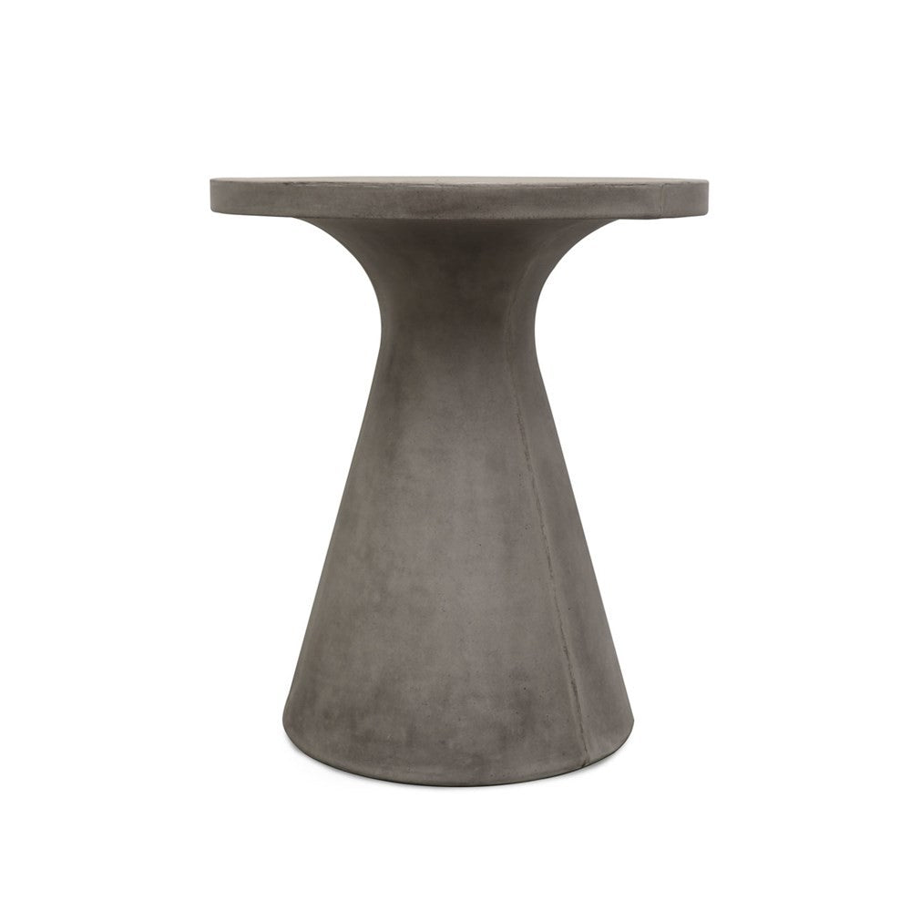 Corfu Concrete Pedestal Dining Table- Grey