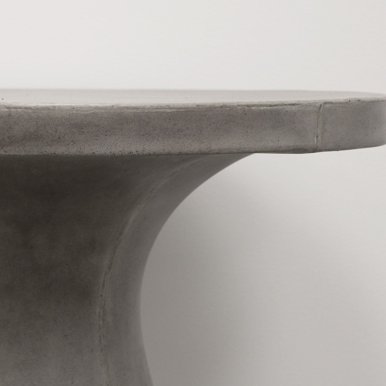 Corfu Concrete Pedestal Dining Table- Grey