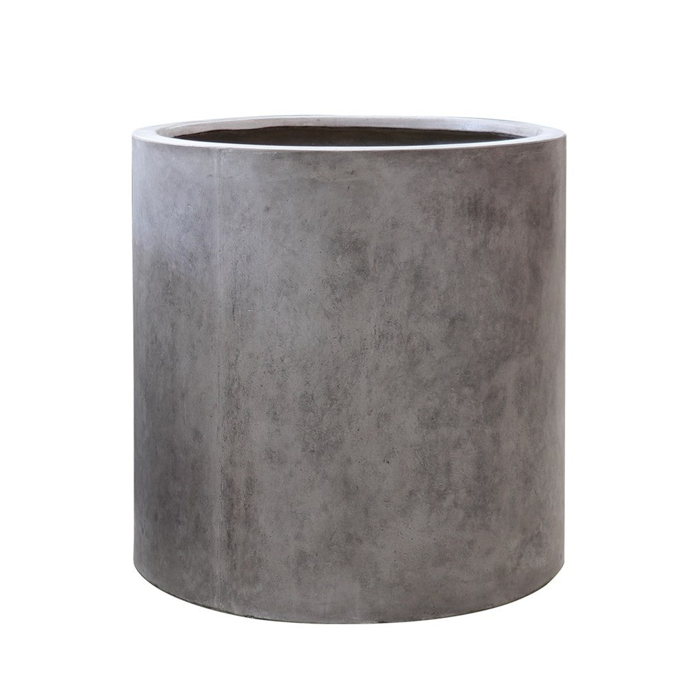 Mikonui Cylinder Planter- Weathered Cement