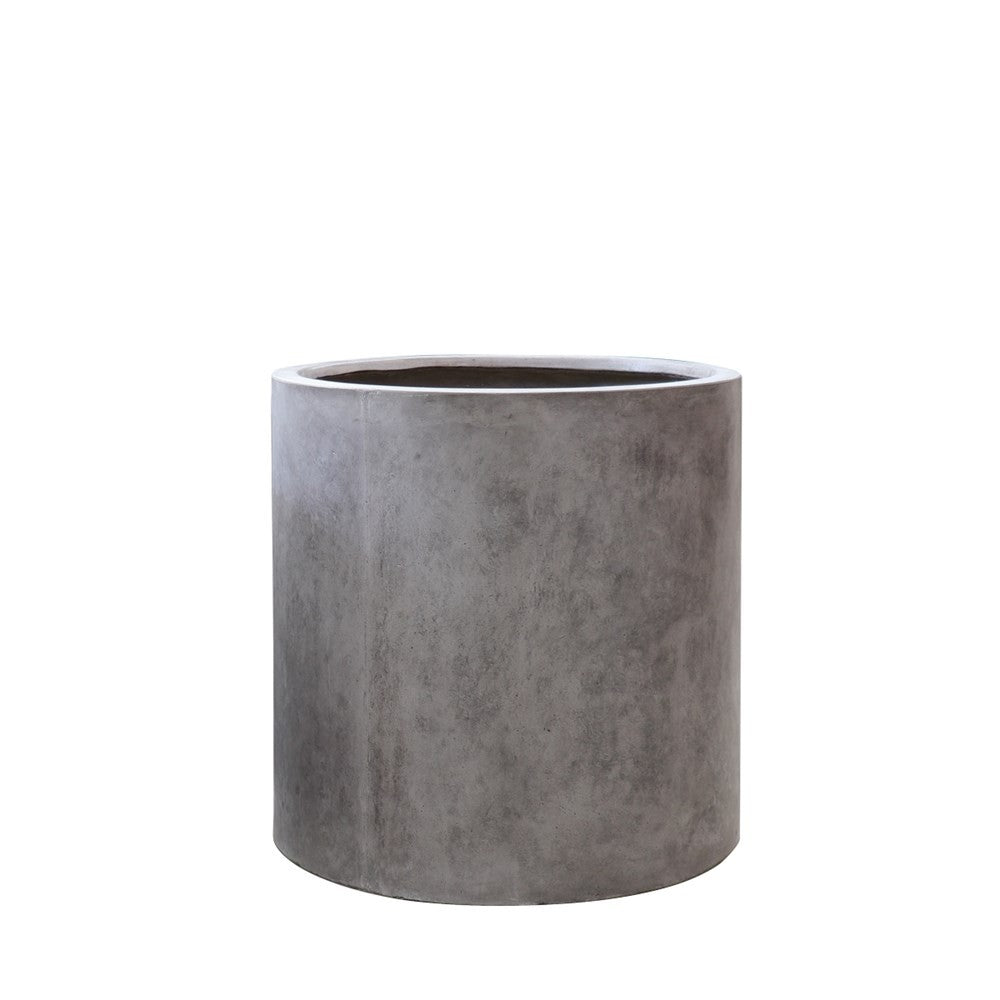 Mikonui Cylinder Planter- Weathered Cement