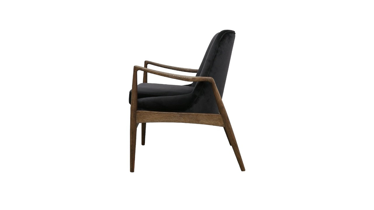 Morley Armchair - Blue Velvet
