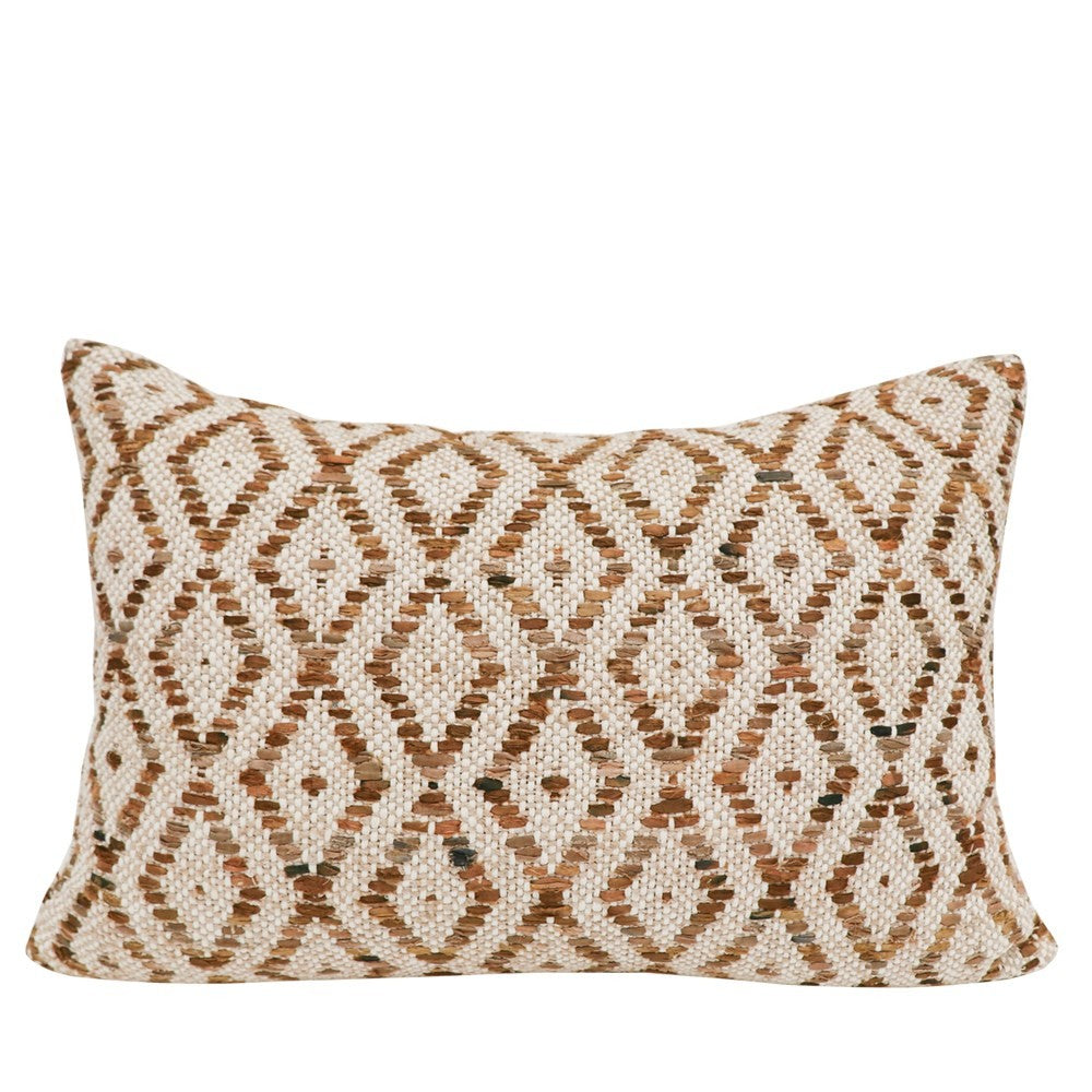 Rhea Cushion Rectangle - Cream / Bronze