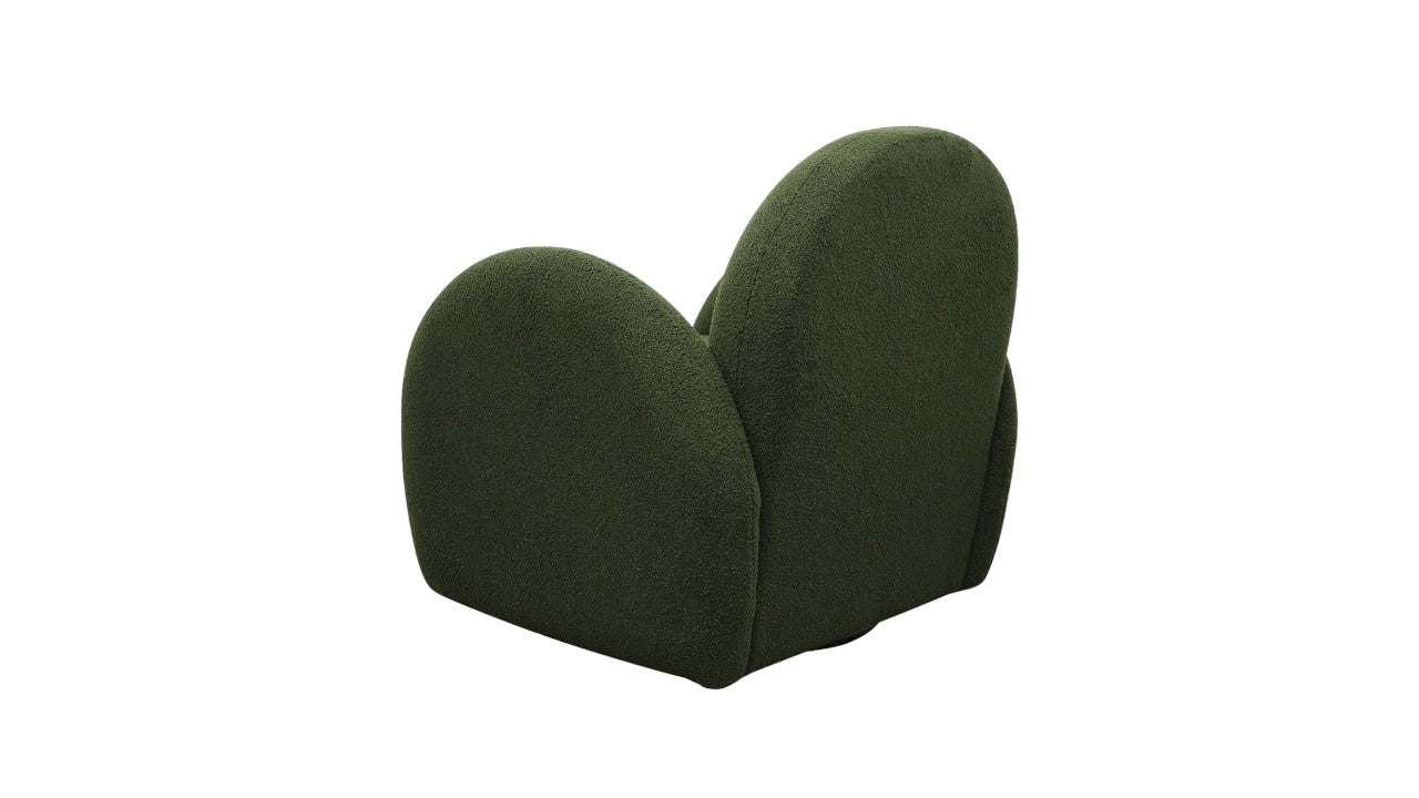Snugg Swivel Armchair - Green Shearling