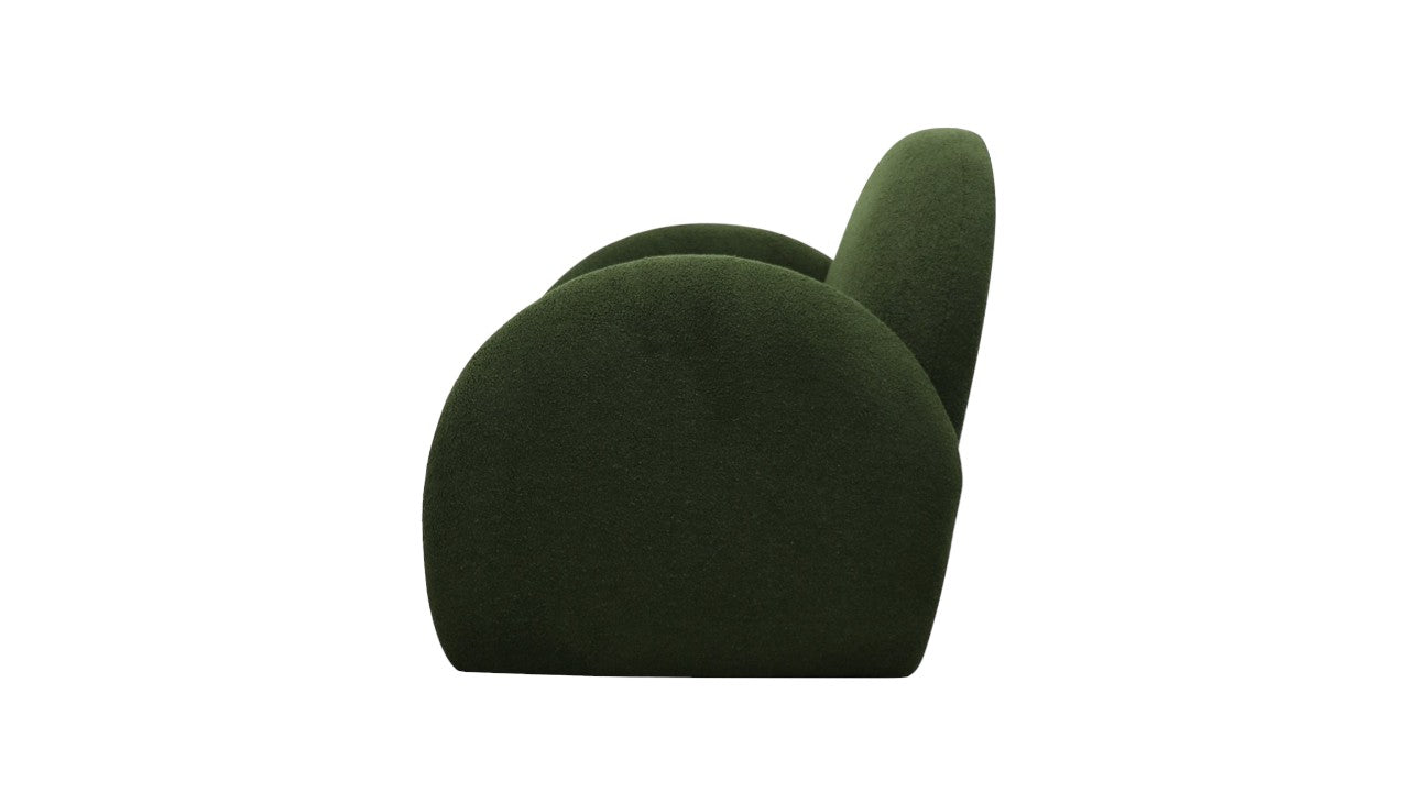 Snugg Swivel Armchair - Green Shearling