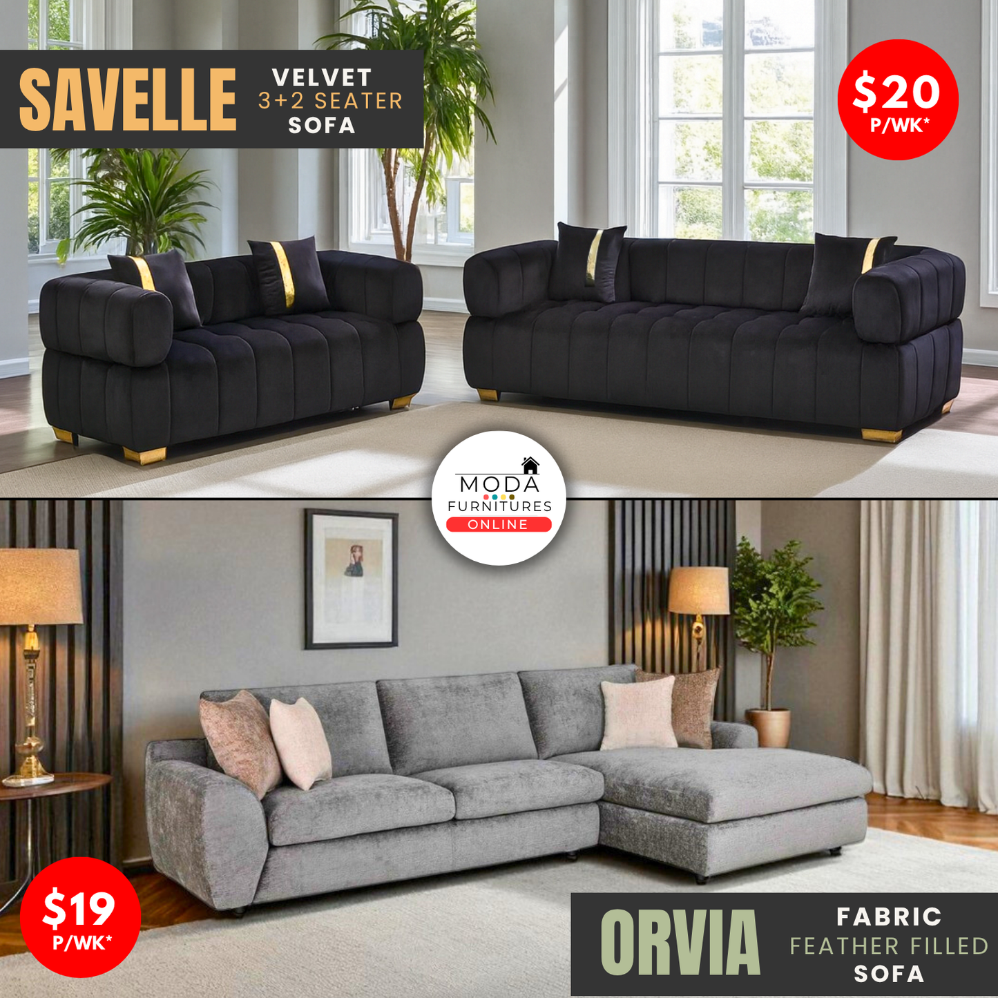 ✨ Premium Fabric Sofa Deals ✨