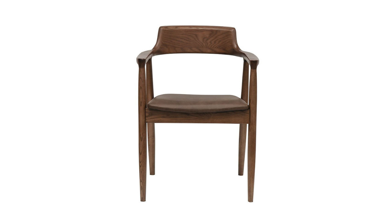 Ealing Dining Chair - Brown Leather