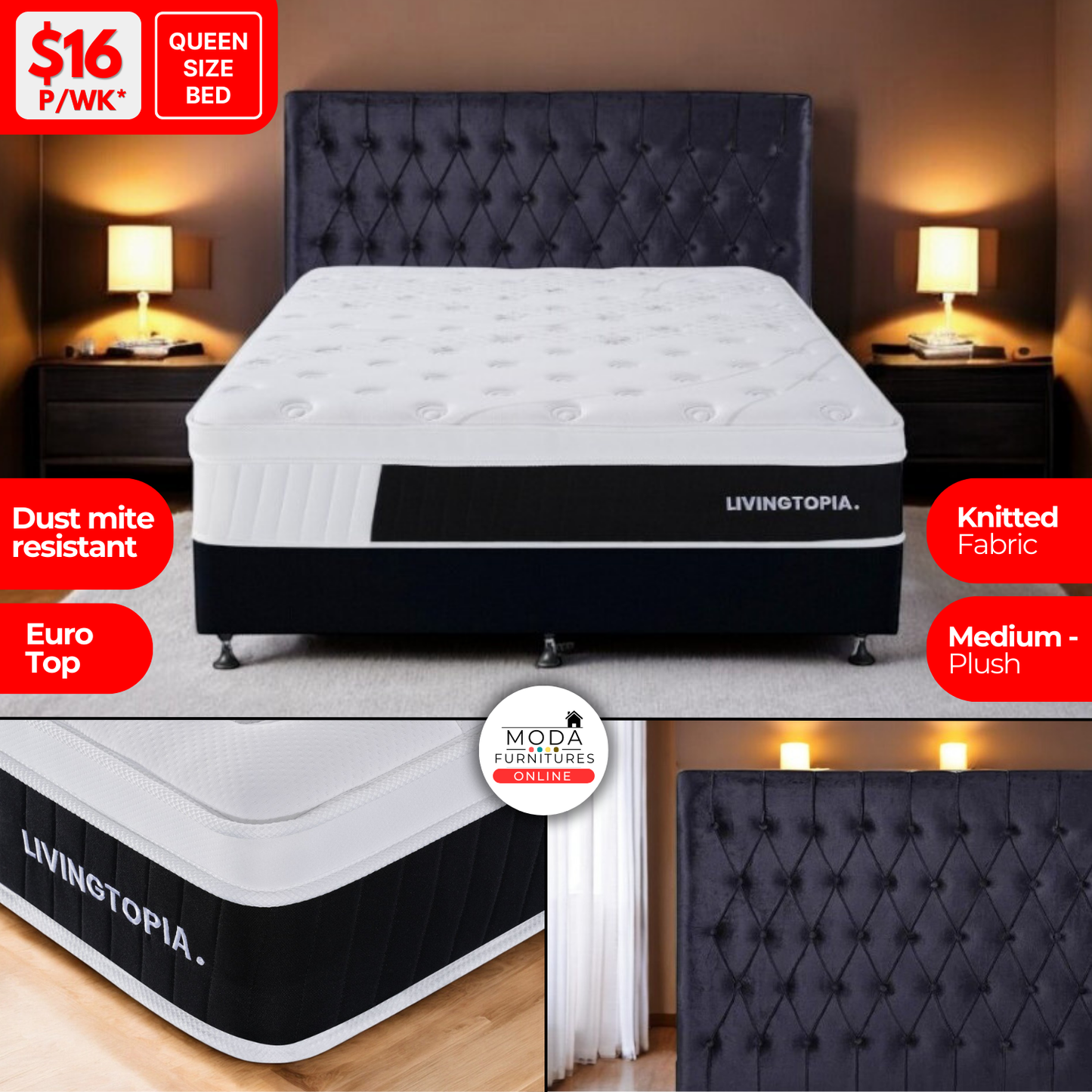 Medium -Plush Feel Bed