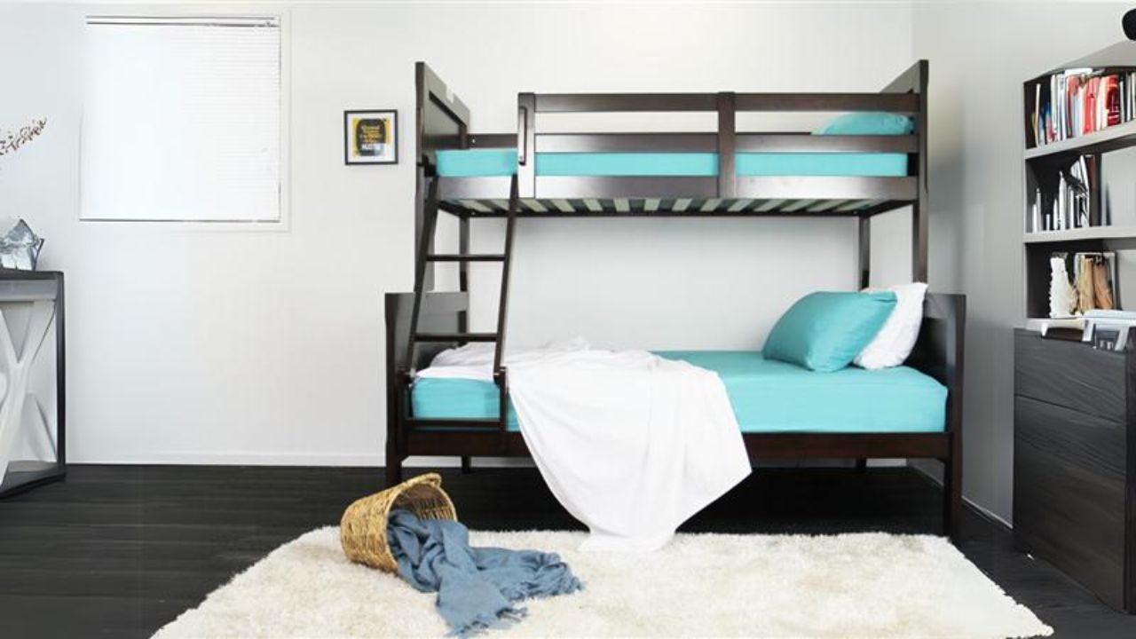 Rover Twin Single Over Double Bunk Beds (Espresso)