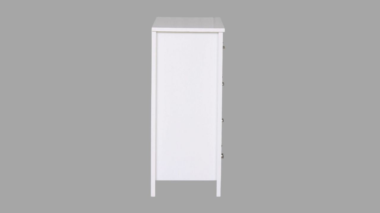 Nordic Tallboy 5 Drw (White)