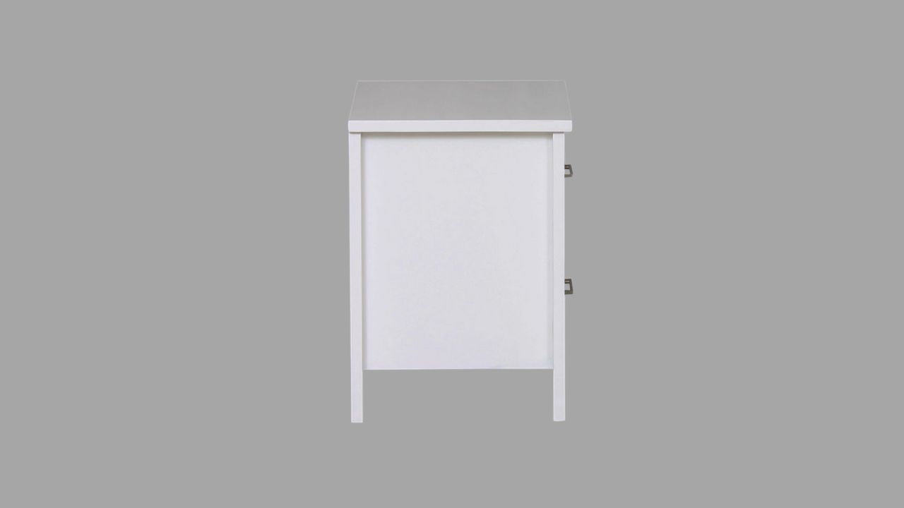 Nordic Bedside 2 Drw (White)