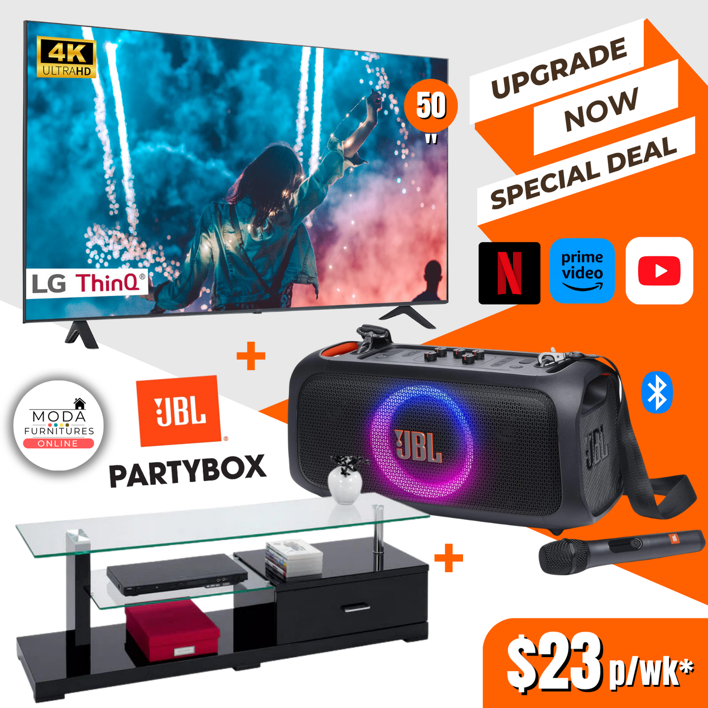 TV Speaker Cabinet Combo