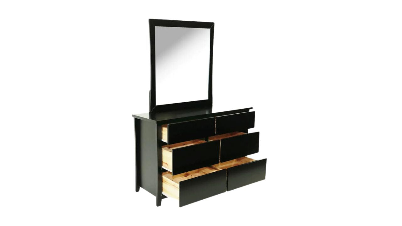 Rico Bedroom Suite 4PC (Double/Queen) (Black)