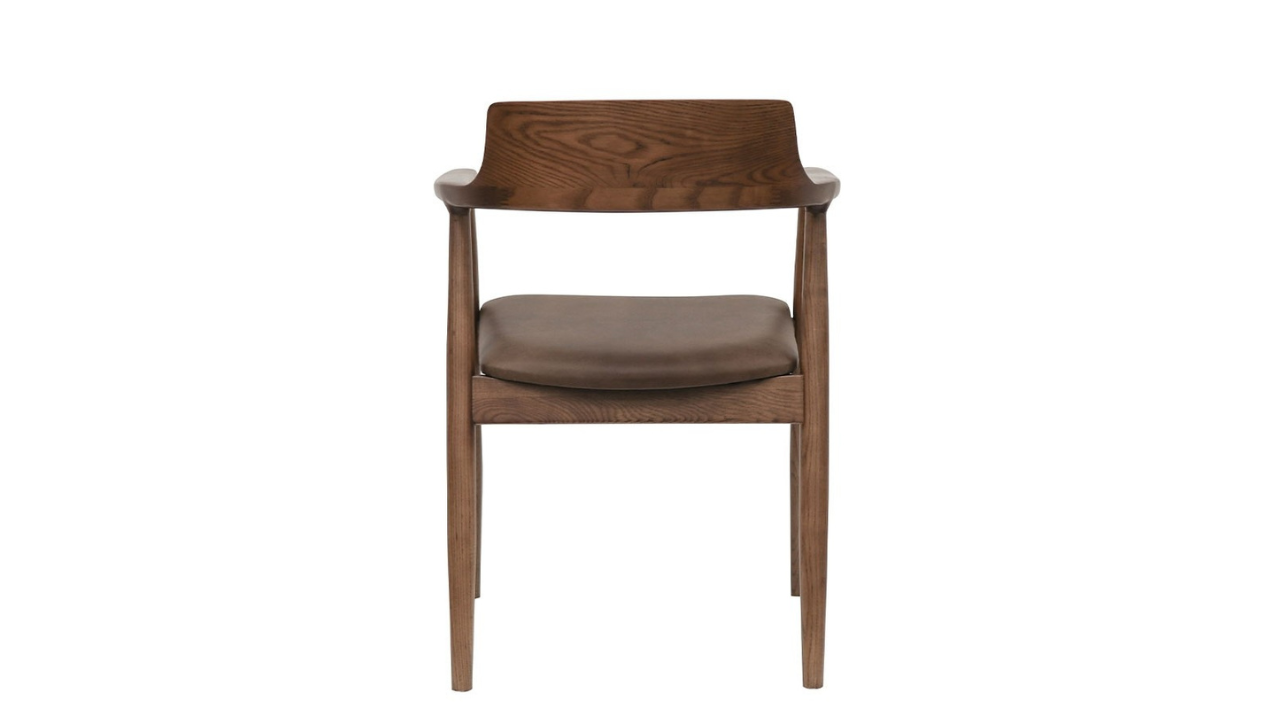 Ealing Dining Chair - Brown Leather