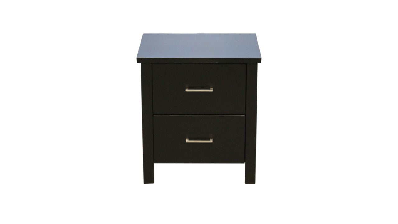 Nordic Bedside 2 Drw (Black)