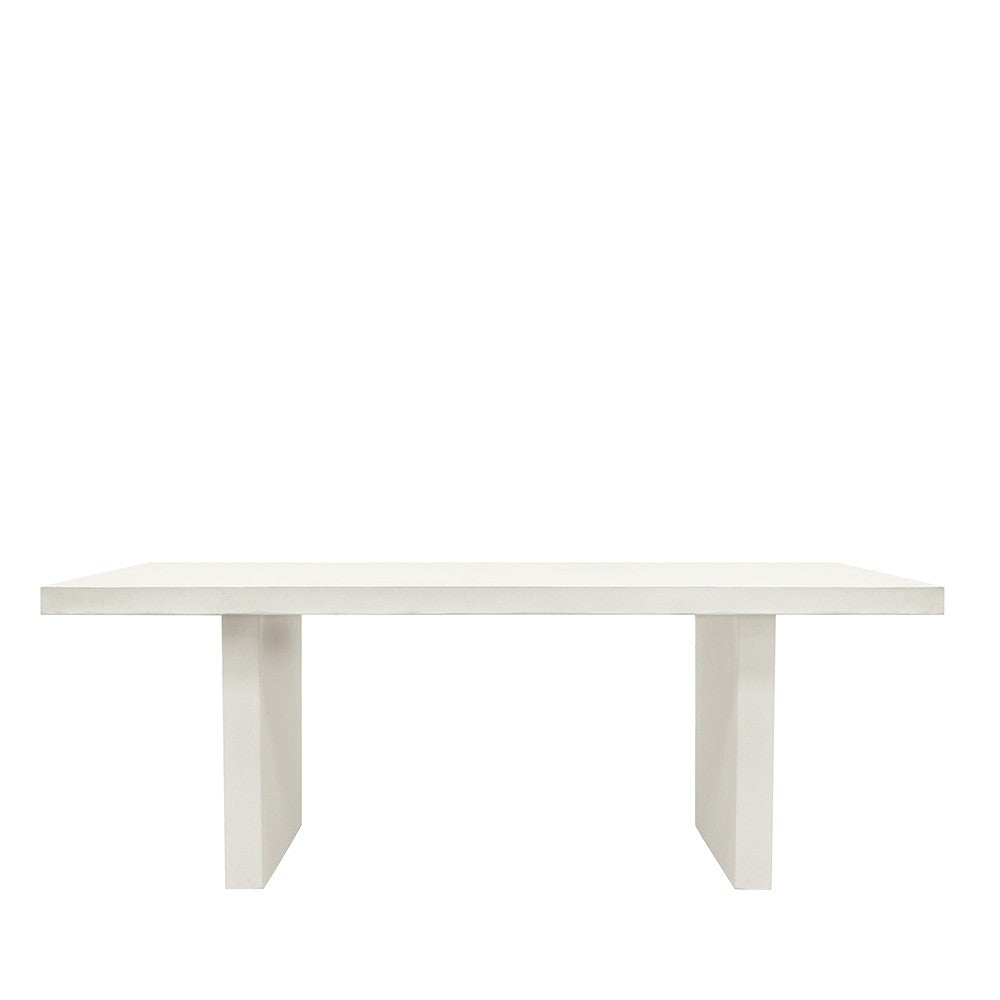 Palma Outdoor Concrete Table White- 200cm