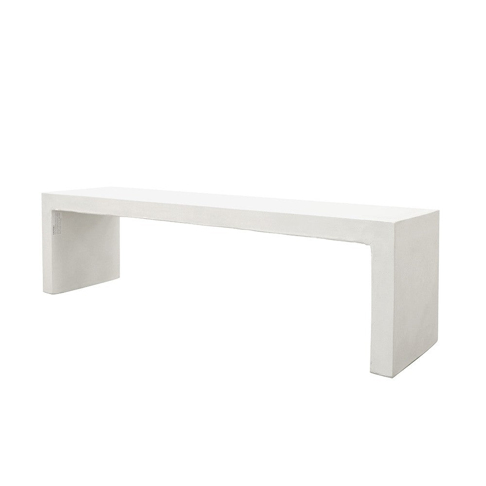 Palma Long Bench White- 160cm
