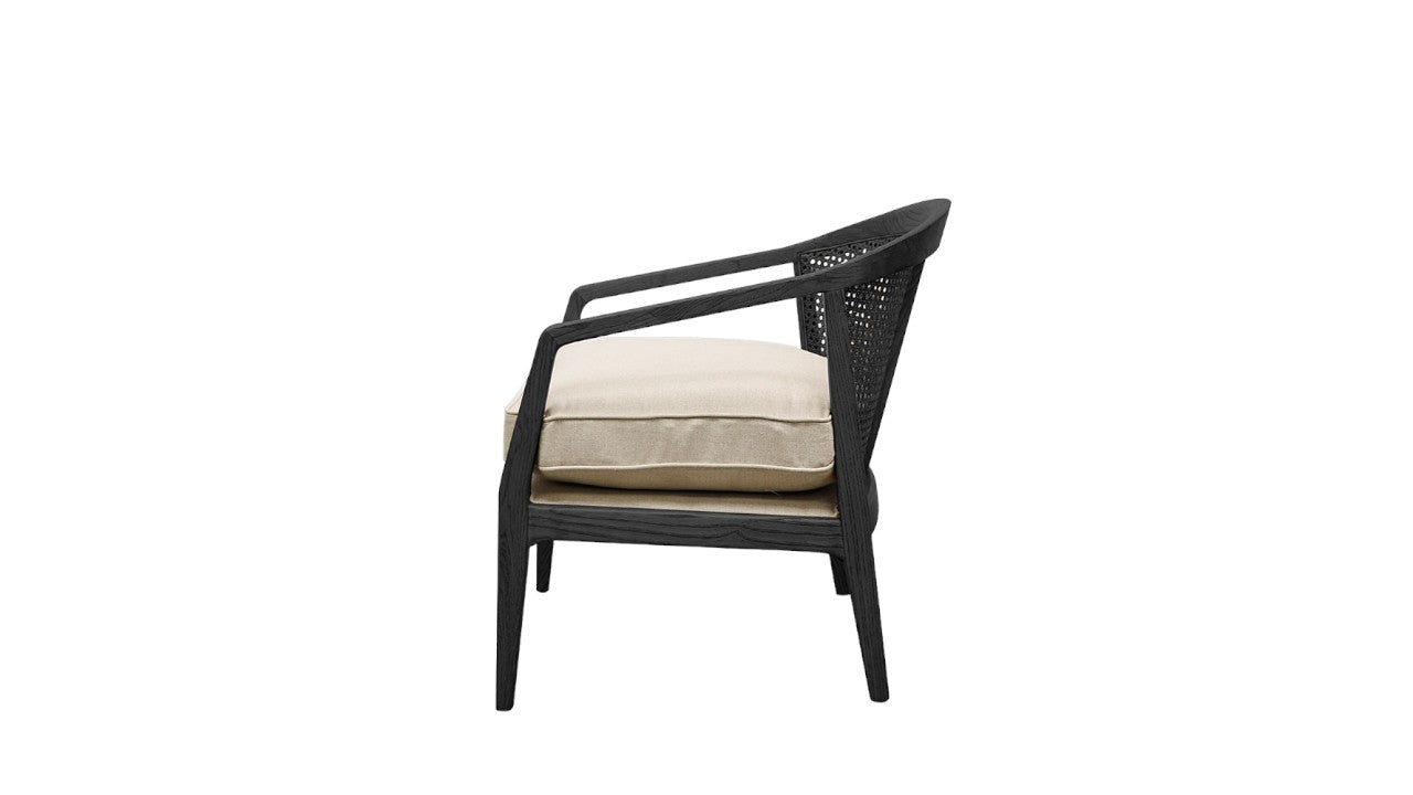 Newport Fabric Armchair - Black