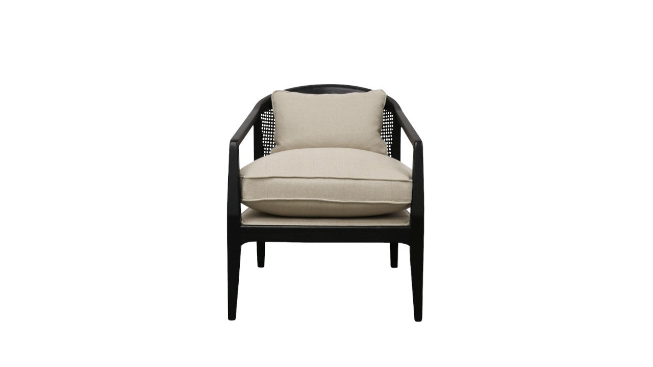 Newport Fabric Armchair - Black