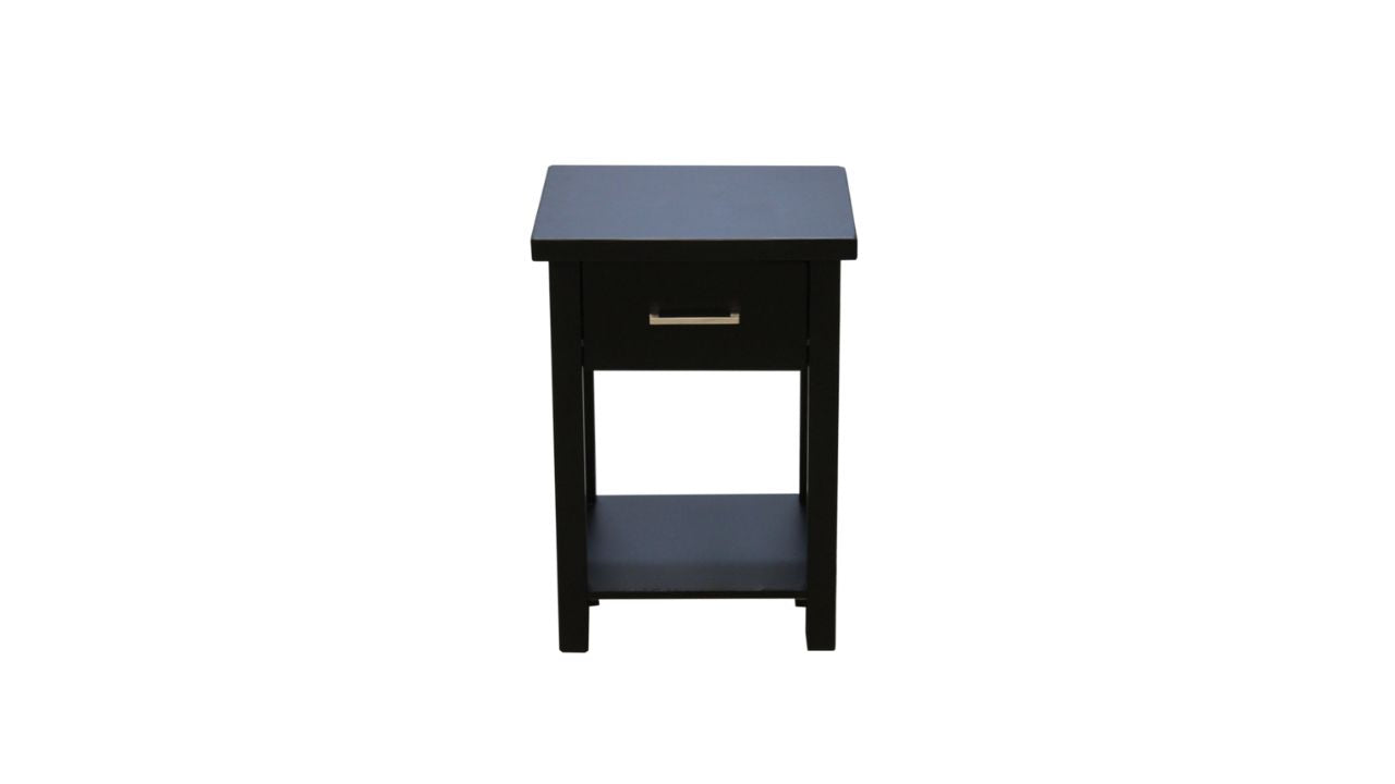 Nordic Bedside 1 Drw (Black)