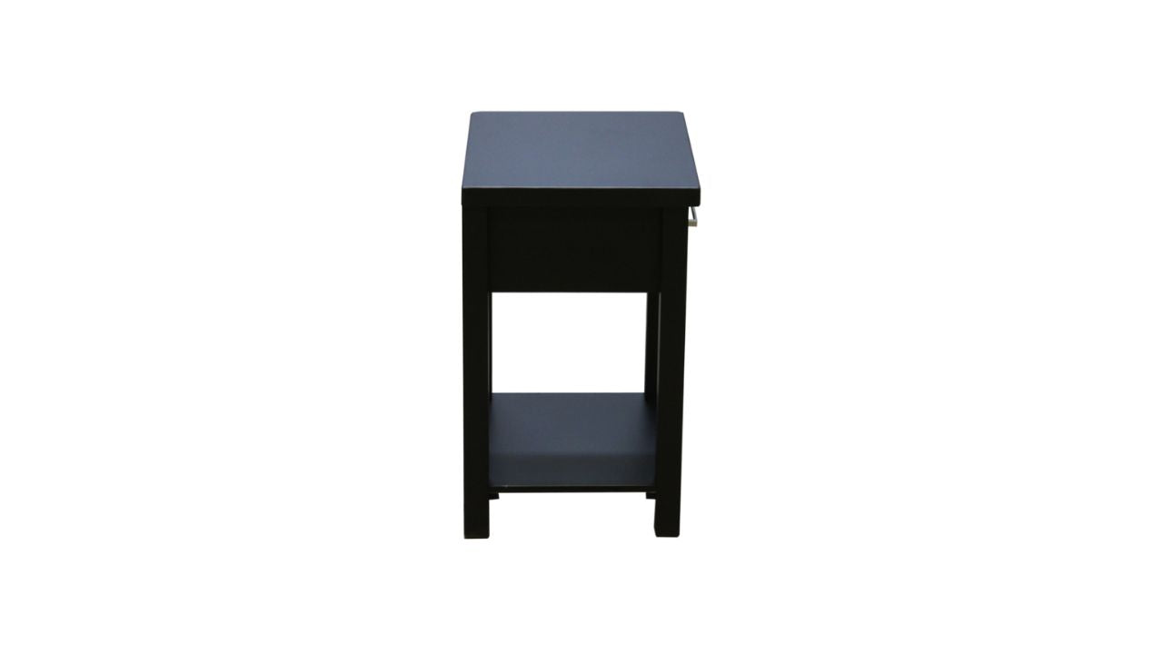 Nordic Bedside 1 Drw (Black)