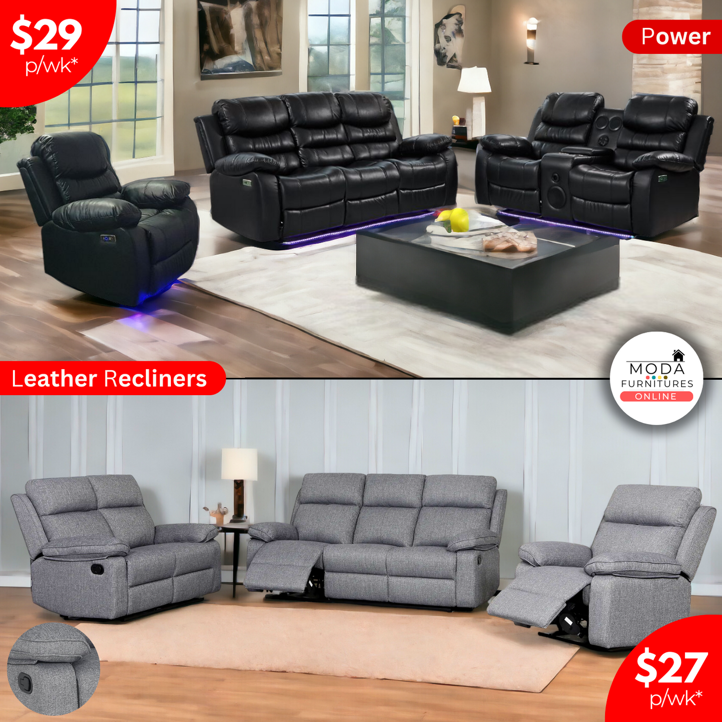 3+2+1 Seater Recliner Special