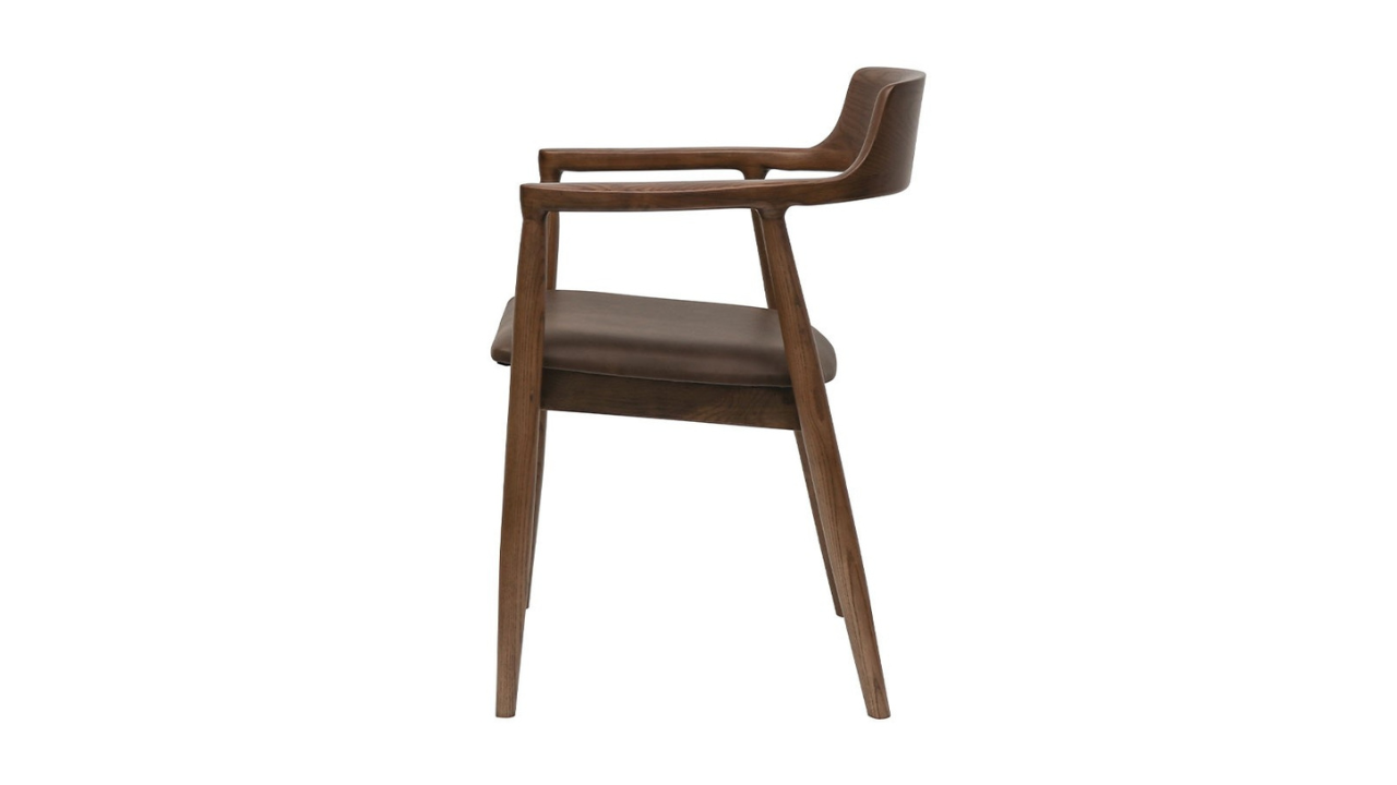 Ealing Dining Chair - Brown Leather