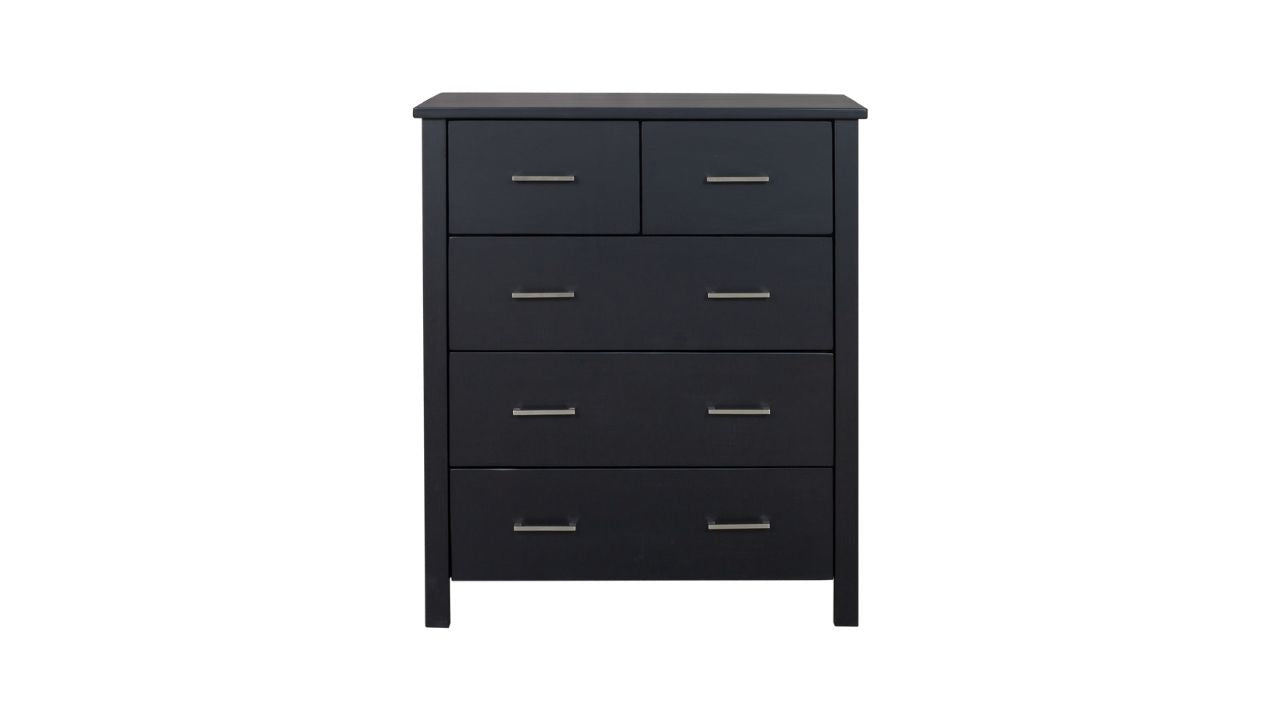 Nordic Tallboy 5 Drw (Black)
