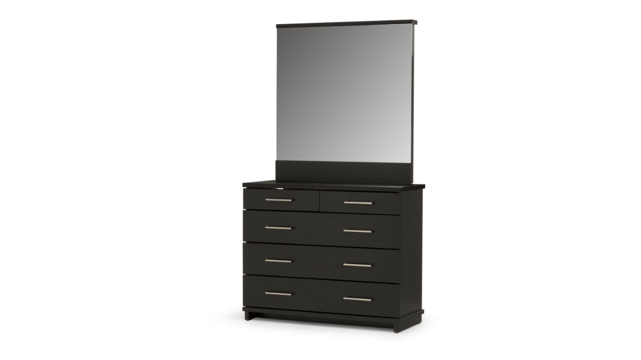 Fox 5 Drawer Dresser with Mirror