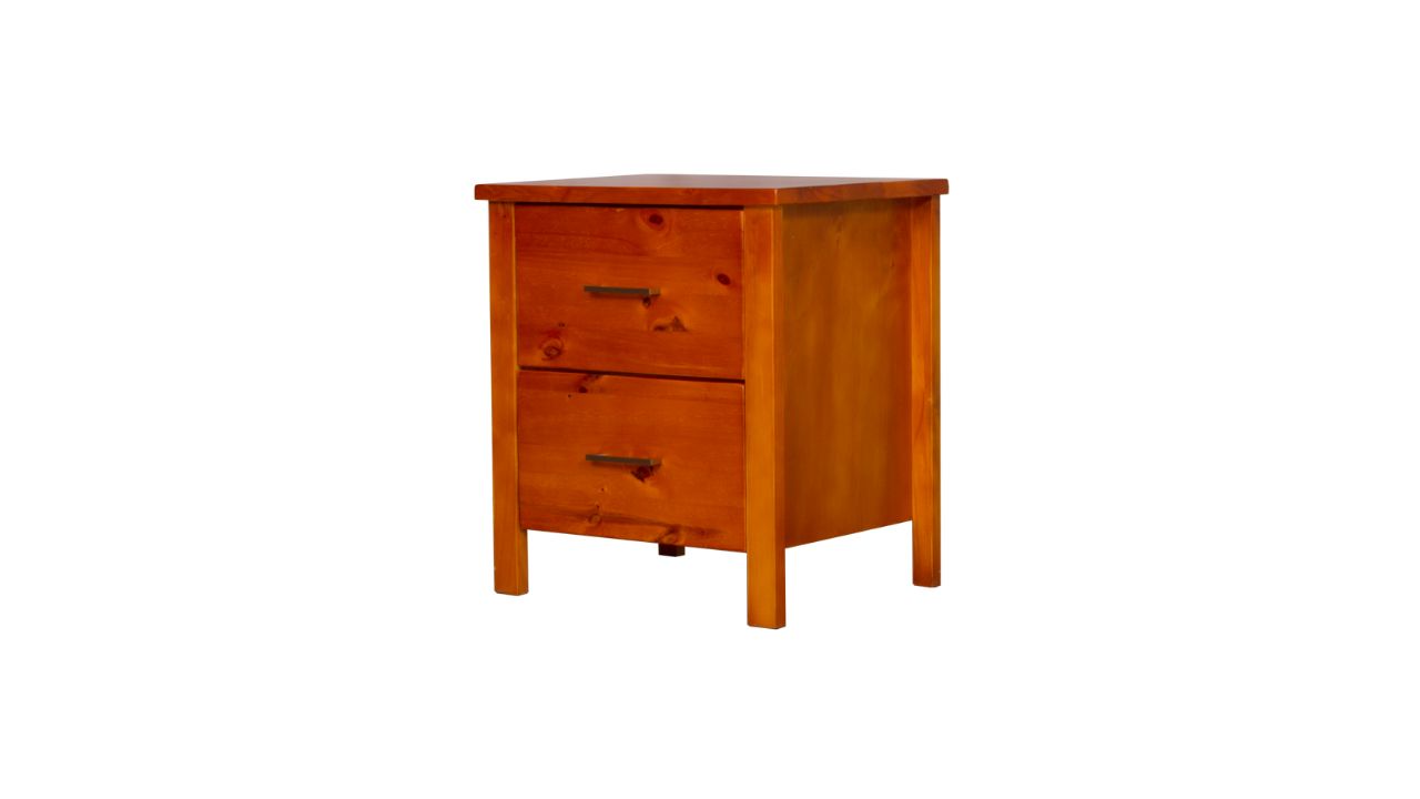 Nordic Bedside 2 Drw (Warm Honey)