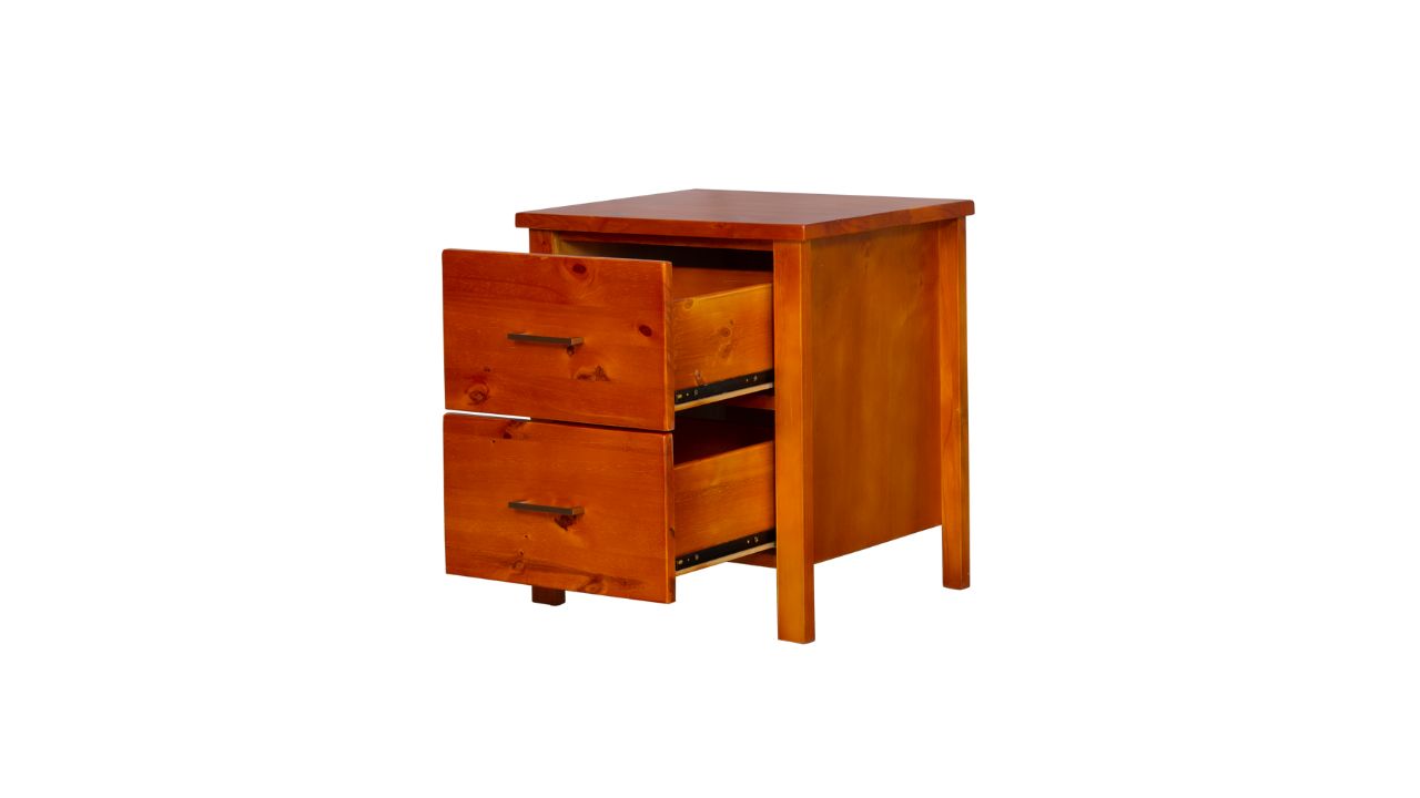 Nordic Bedside 2 Drw (Warm Honey)