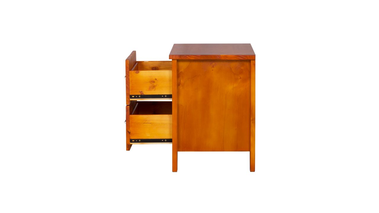 Nordic Bedside 2 Drw (Warm Honey)