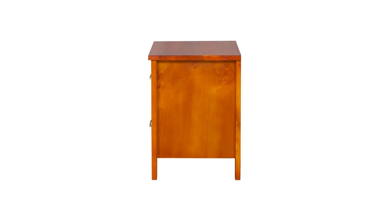 Nordic Bedside 2 Drw (Warm Honey)