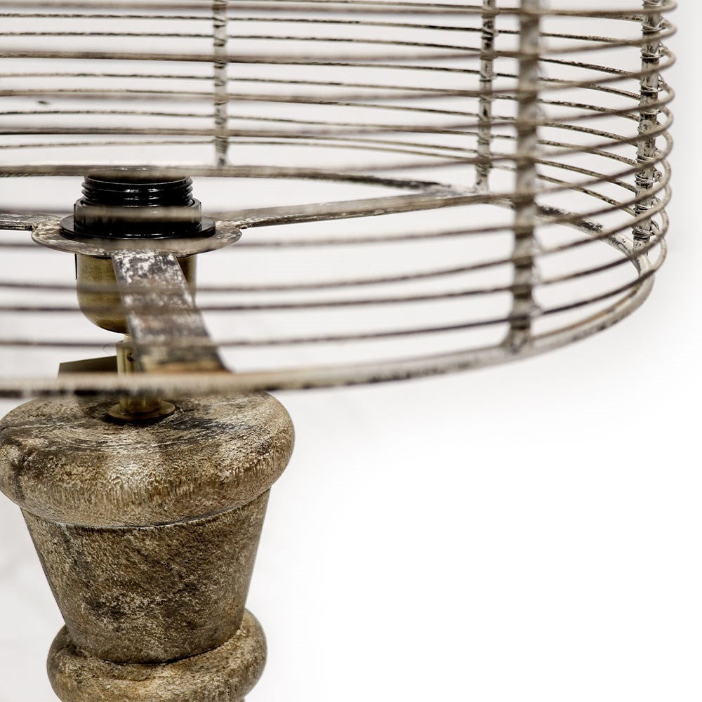 Liverpool Wood & Wire Table Lamp