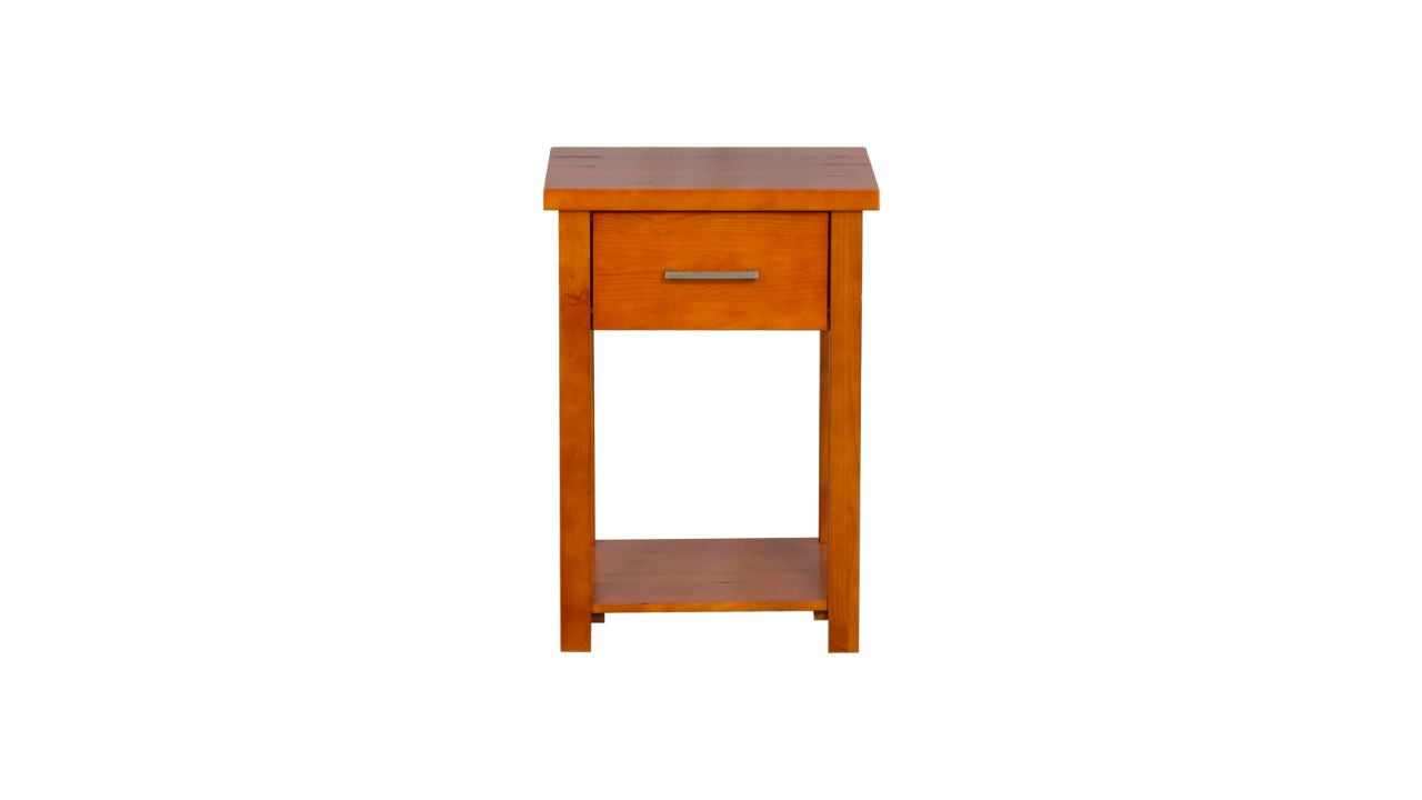 Nordic Bedside 1 Drw (Warm Honey)