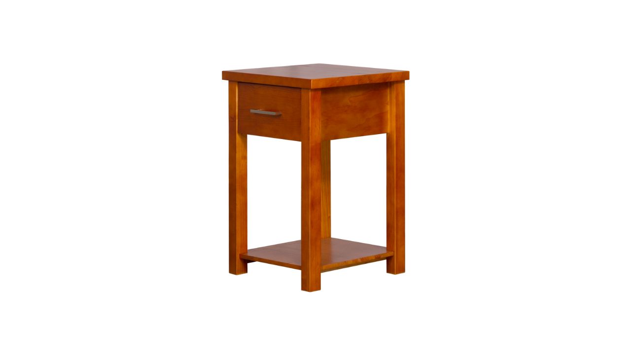 Nordic Bedside 1 Drw (Warm Honey)