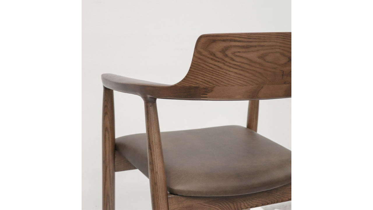 Ealing Dining Chair - Brown Leather