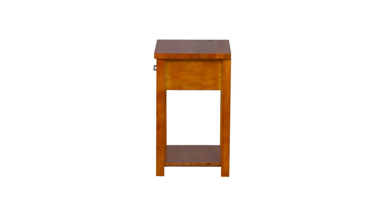Nordic Bedside 1 Drw (Warm Honey)