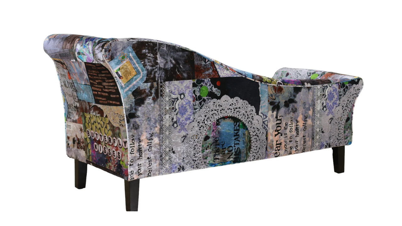 Butterfly Patchwork Chaise Chair