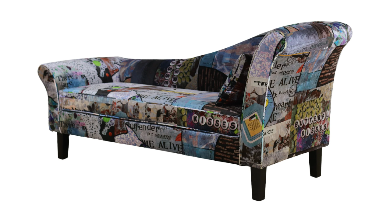 Butterfly Patchwork Chaise Chair