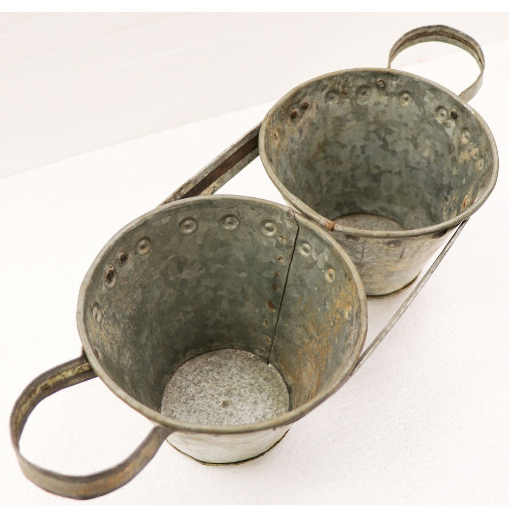 Flint Double Planter - Small