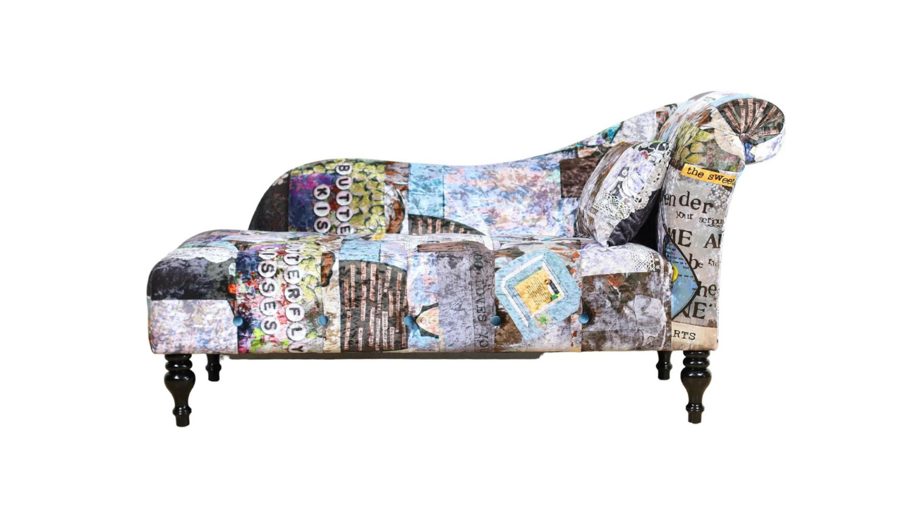 Butterfly Patchwork Chaise Chair