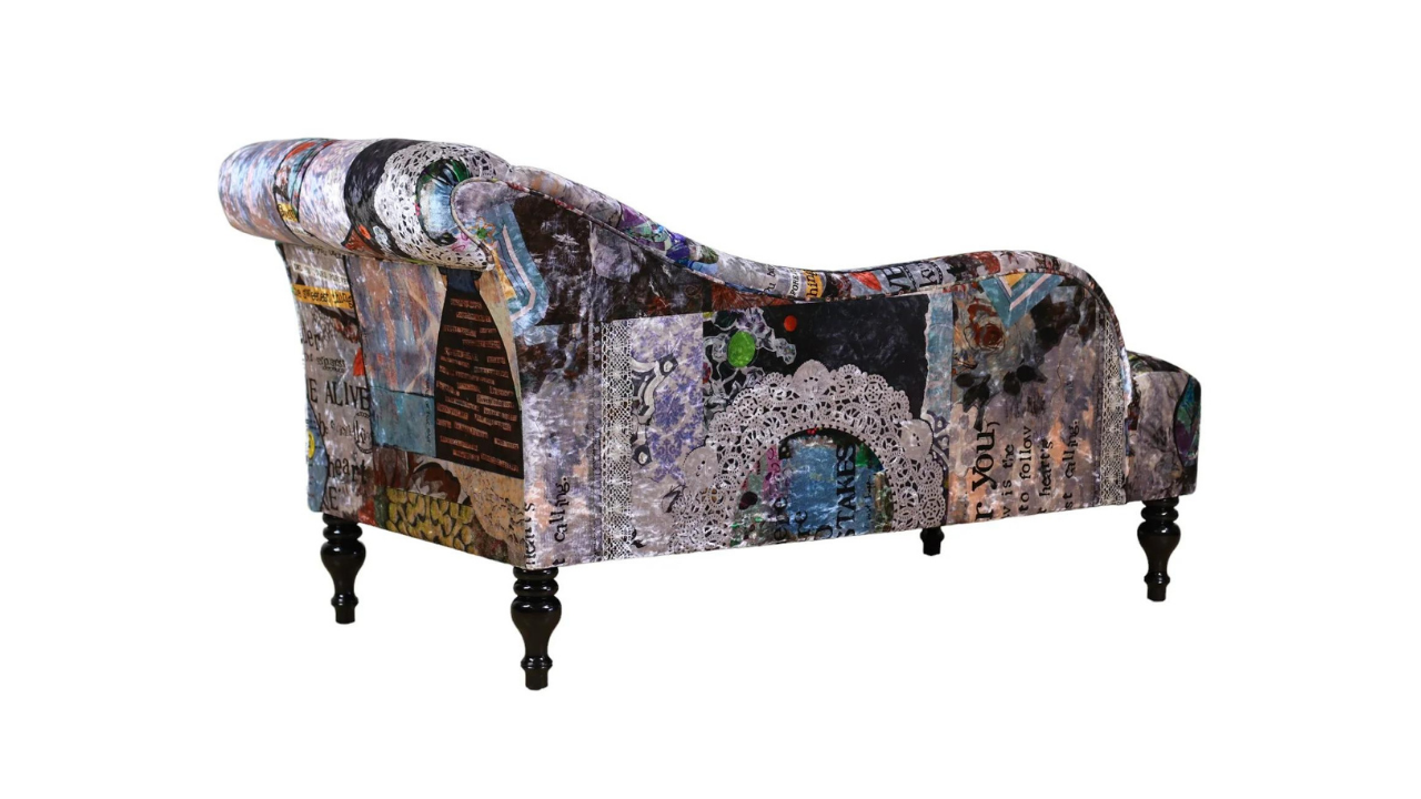 Butterfly Patchwork Chaise Chair
