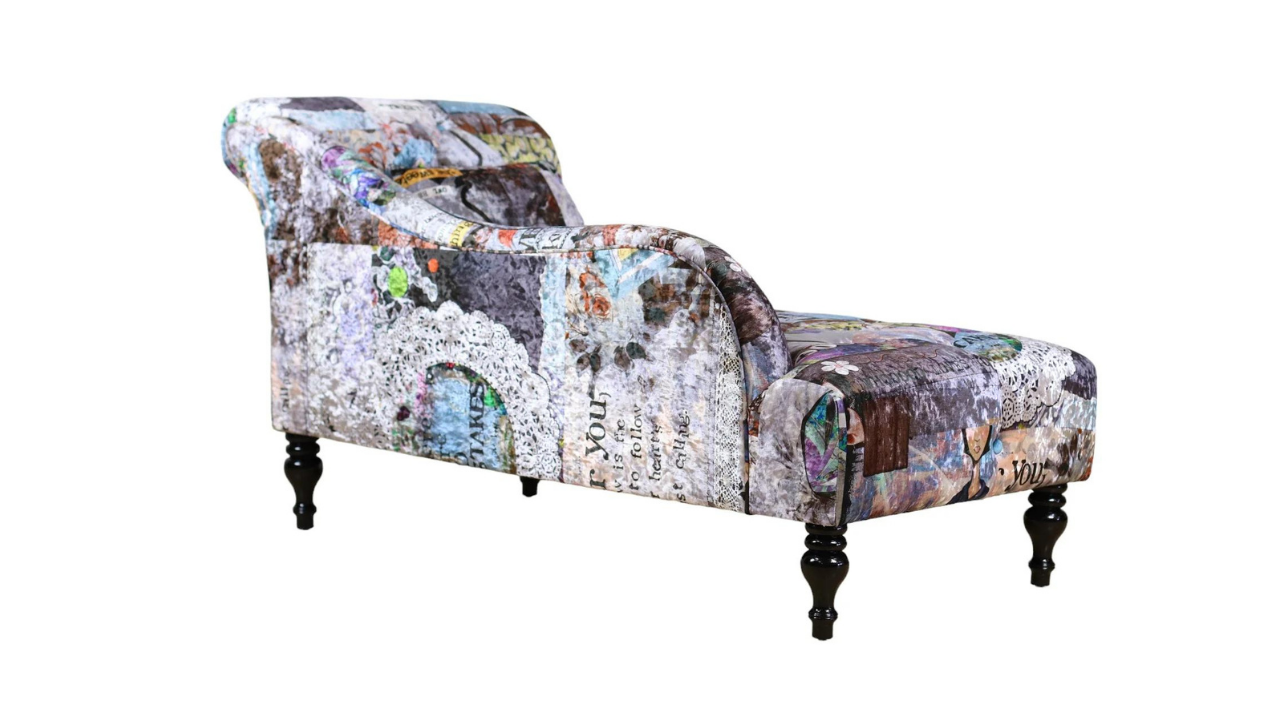 Butterfly Patchwork Chaise Chair