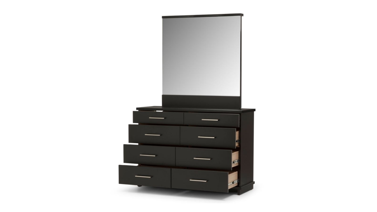 Fox 8 Drawer Dresser with Mirror