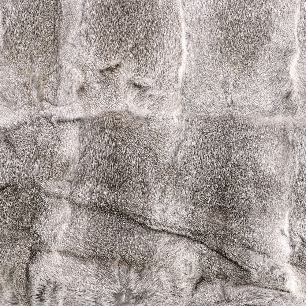 Arctic Rabbit Throw Full Skin Grey