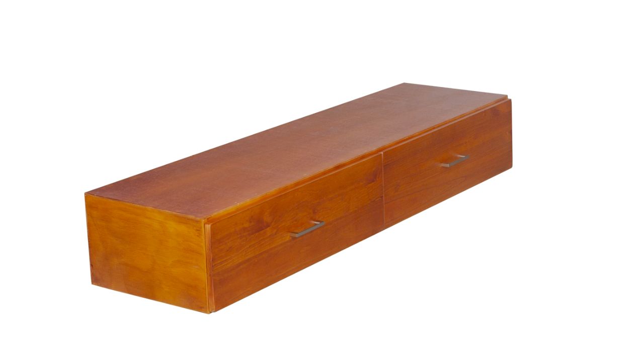 York Bed with Front Storage Drawers (Pine)