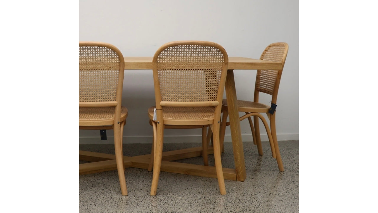 ARIZONA OAK RECTANGLE DINING TABLE - 180CM