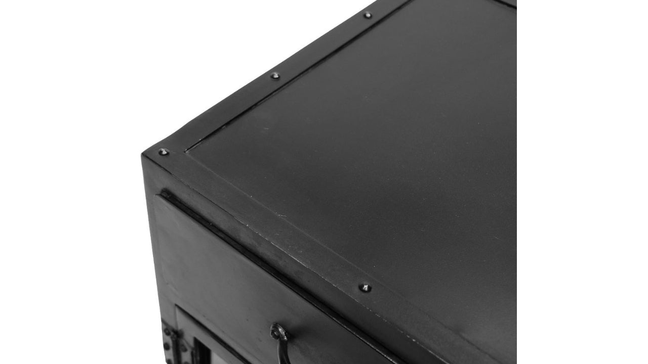 Bank Iron 2 Drawer Display Cabinet