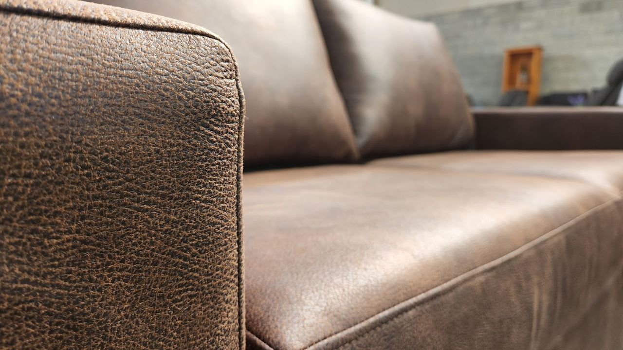Georgia Fabric Sofa (Leather Look) (NZ Made)